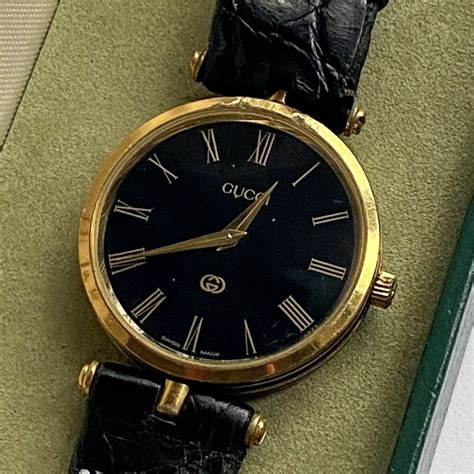 gucci gold mens watch 2000m brown strap|discount gucci watches for men.